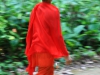 Mit ihren leuchtend orangenen oder okafarbenen Gewändern fallen sie überall auf - buddhistische Mönche in Laos Mit ihren leuchtend orangenen oder okafarbenen Gewändern fallen sie überall auf - buddhistische Mönche in Laos