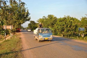 Straßenszene in Savannakhet - Laos Straßenszene in Savannakhet - Laos