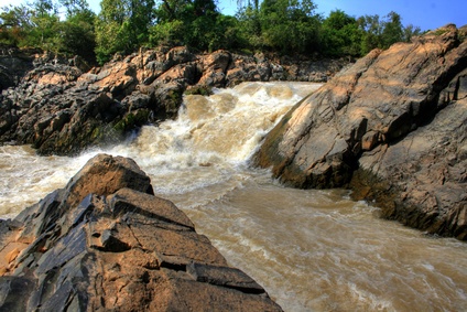Wasserfälle in der Nähe von Don Det (Laos) Wasserfälle in der Nähe von Don Det (Laos)