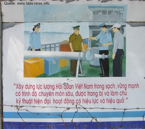 An der Grenze des vietnamesischen Grenzübergangs An der Grenze des vietnamesischen Grenzübergangs
