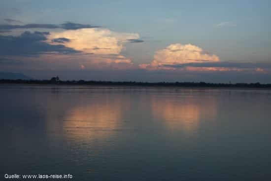 Champasak: Blick auf den Mekong
