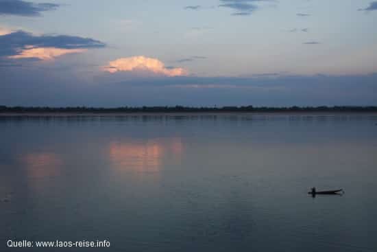 Blick von Don Det auf den Mekong Blick von Don Det auf den Mekong