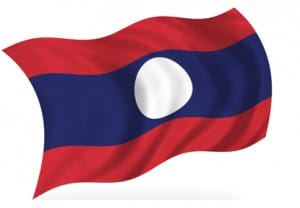 Die Flagge von Laos Die Flagge von Laos